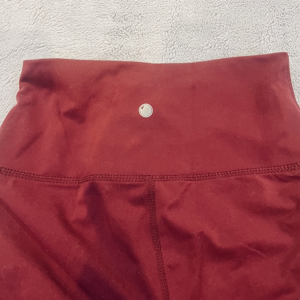 yogalicious maroon leggings
